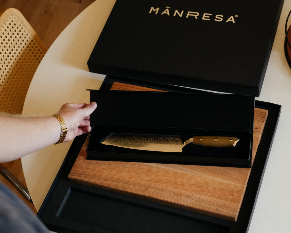 Butcher Block Chef Knife Gift Set