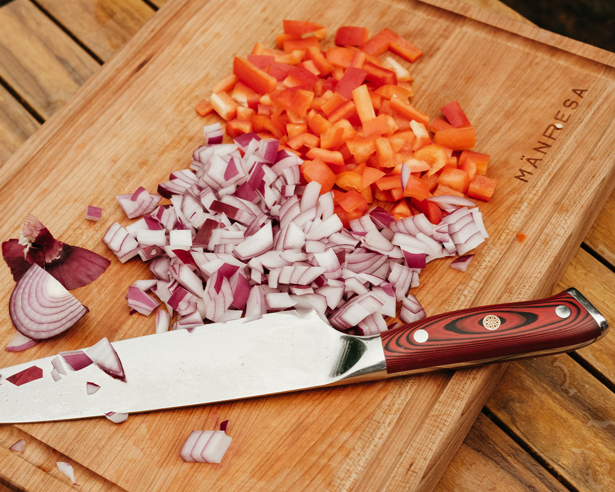 American Pro 8 inch chef knife, lifestyle photo 1