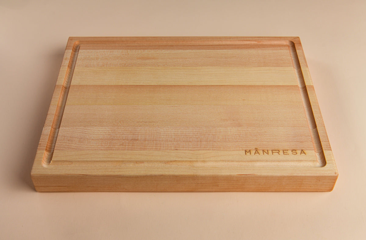 North Woods Maple butcher block - angled front view